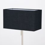 Abajur dreptunghi din material textil NANDO 4-1176, Ø 320x160mm, finisaj negru, inaltime 180mm ORION - imagine 4