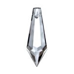 Pandantiv ascutit Candelabru cristal din sticla presata, transparent 50x14mm ORION