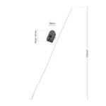 Intrerupător telescopic pentru lampă suspendată: lungime 34 mm, lățime 26 mm, înălțime 19 mm Lungimea cablului 250 mm alb ORION - imagine 5