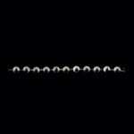 Lant candelabru cristal, 11 octogoane din sticla presata half cut, transparenta, 258mm ORION - imagine 3