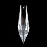 Pandantiv Candelabru cristal prisma Detroit, sticla plumb, 63x13mm, transparent ORION - imagine 2