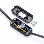 Întrerupător pe fir intermediar, PVC 2A, finisaj negru ORION - imagine 4