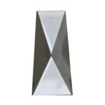Pandantiv Candelabru cristal piatra oblica cu 1 gaura, transparenta 63x30mm ORION