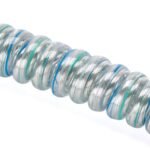 Cablu spiralat pentru Suspensie, PVC, 3x0,75 mm², 45cm, Subtire, Finisaj transparent ORION - imagine 2