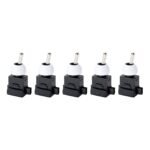 Set 5 bucăți Întrerupător basculant încorporat, Ø 12 mm, alb ORION