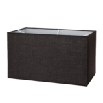 Abajur dreptunghi din material textil NANDO 12-1164, Ø 400x220mm, finisaj negru, inaltime 240mm ORION - imagine 4