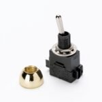 Set 5 bucăți Întrerupător basculant încorporat, Ø 12 mm, alama ORION - imagine 2