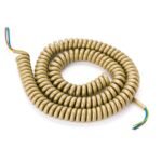Cablu Spiralat pentru Suspensie, PVC, 3x0,75 mm², 45cm, Subtire, Finisaj Auriu, Orion