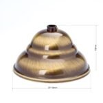 Accesoriu Corp de Iluminat, Baza Pentru 1 Pendul, Inaltime 70mm, Diametrul 110mm, Rozetă 932/10mm, Ø 110 mm, alama patinata ORION - imagine 2
