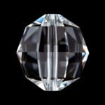 Pandantiv candelabru cristal, perla cristal Swarovski, 14mm, transaprent ORION - imagine 2