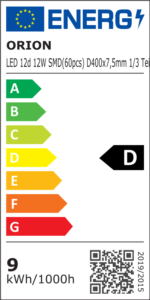Placă cu circuit imprimat 12d 12W SMD (60 bucăți) 419x8mm 1/3 pas cerc 3000k 1400Lm ORION - imagine 2