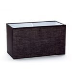 Abajur dreptunghi din material textil NANDO 4-1176, Ø 320x160mm, finisaj negru, inaltime 180mm ORION