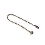 Lanț de tragere, Material metal patinat, lungime 160 mm, lățime 3 mm Sferă Ø 8 mm ORION