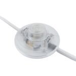 Comutator de Podea tip Pedală pentru Cablu de Alimentare, Diametru 66mm, Inaltime 31mm, PVC Transparent ORION - imagine 2