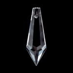 Pandantiv ascutit Candelabru cristal din sticla presata, transparent 50x14mm ORION - imagine 2