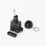 Set 5 bucăți Întrerupător basculant încorporat, Ø 12 mm, negru ORION - imagine 2