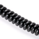Cablu spiralat pentru Suspensie, PVC, 3x0,75 mm², 45cm, Subtire, Finisaj negru ORION - imagine 2