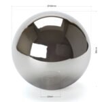 Abajur Rotund din Sticlă Groasa Fumuriu, Diametrul 100mm, Înălţime 100mm, Orificiu cu Filet 22mm Atașament pentru priză G9 ORION - imagine 3