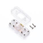 Întrerupător pe fir intermediar, PVC 2A, finisaj transparent ORION - imagine 2