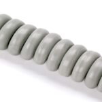Cablu spiralat pentru Suspensie, PVC, 3x0,75 mm², 45cm, Subtire, Finisaj gri ORION - imagine 2