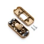 Set 3 bucati Întrerupător pe fir intermediar, PVC 2A, finisaj auriu ORION - imagine 2