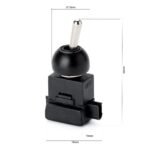 Set 5 bucăți Întrerupător basculant încorporat, Ø 12 mm, negru ORION - imagine 4