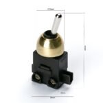 Set 5 bucăți Întrerupător basculant încorporat, Ø 12 mm, alama ORION - imagine 5