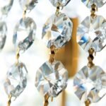 Clip pentru candelabru cristal, panglica, 12mm, metal auriu ORION - imagine 3