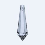 Pandantiv ascutit Candelabru cristal din sticla presata, transparent 38x14mm ORION