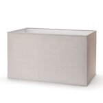 Abajur dreptunghi din material textil NANDO 12-1164, Ø 400x220mm, finisaj gri, inaltime 240mm ORION
