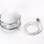 Cablu de alimentare 3x0.75mm cu comutator intermediar, Lungime 310cm (310/90cm), Schuko, finisaj transparent ORION - imagine 3