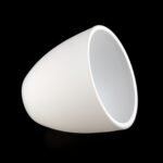Abajur din Sticlă Groasa Opal, Diametrul 58mm, Înălţime 50mm, Finisaj Opal-mat, Orificiu 21mm, pentru montura G9 și G4 ORION - imagine 3