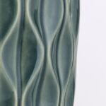 Lampa de masa TORTUGA, Baza ceramica verde, Abajur nuanta alba din stofa,  E27, 40W, Inaltime 49.5cm ORION - imagine 5