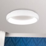 Lampa de Tavan LED VENUS, Baza soclu Aluminiu, Alb, Abajur policarbon opal, LED 30W/1650lm/3000K, Diametru 41cm ORION - imagine 4