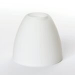 Abajur din Sticlă Groasa Opal, Diametrul 58mm, Înălţime 50mm, Finisaj Opal-mat, Orificiu 21mm, pentru montura G9 și G4 ORION