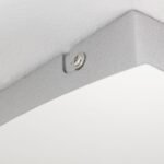 Lampă de Perete si Tavan LED STARGATE, Baza din metal Crom, Abajur cu banda LED 11W/850lm/3000K Lumina calda, Dimambil,Diametru 26cm, Inaltime 4cm IP20 ORION - imagine 6