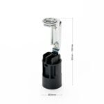Soclu E14 Pentru Candelabre, Inălțime Reglabilă de la 80-100mm Negru ORION - imagine 3