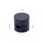 Clipsuri Pin de Tavan si Perete, set 5 buc, Ø 20 mm pentru Detensionare Cabluri, PVC Negru, Orion - imagine 3