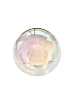Abajur Rotund din Sticlă Groasa Transparenta, Diametrul 150mm, Înălţime 150mm, Finisaj Glob Interior Opal Crem, Orificiu cu Filet Atașament pentru priză G9 RABALUX - imagine 5