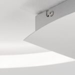 Plafoniera LED STARGATE, Baza din metal Crom, Abajur cu banda LED 19W/1400lm/3000K Lumina calda, Dimambil,Diametru 42cm, Inaltime 4cm IP20 ORION - imagine 6
