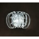 Abajur Kristal K9 Acolada Groasa Transparenta cu Inaltime 170mm, Diametru 80mm, Orificiu pentru fixare 5mm, Pretabil pentru Gama Gavino ORION - imagine 4