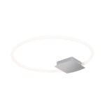 Plafoniera LED STARGATE, Baza din metal Crom, Abajur cu banda LED 38W/2800lm/3000K Lumina calda, Dimambil,Diametru 60cm, Inaltime 4cm IP20 ORION - imagine 2