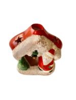 Decoratiune MiniCasuta Ceramica Mos Craciun Inaltime Inaltime 12cm KONST SMIDE - imagine 4