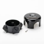 Cutie de Distributie Aparenta, Diametru 75mm, Inaltime 42mm, Ceramica Negru ORION - imagine 4
