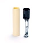 Tub Protectie Soclu E14 Pentru Candelabru Imitatie Lumanare Fara Picurare Culoare Crem, Inaltime 100mm, Diametru Exterior 26mm, Diametru Interior 24mm ORION - imagine 5