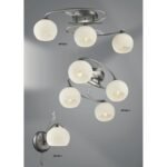 Abajur Sticla Groasa, Alb Opal, Lungime 110mm, Latime 120mm, Diametru Orificiu Soclu 45mm, din gama Romantica ESTO - imagine 5