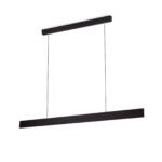 Pendul LED GIDEON, Baza din otel, Abajur din aluminiu cu banda LED lumină în sus și în jos, reglabilă, Negru, 44W/810+1890lm/3000K, Lumina calda, Dimabil, Lungime 146.5cm, Inaltime 150cm IP20 ORION - imagine 2