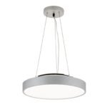 Lampa de Tavan LED SPACE, Baza din aluminiu titan argintiu-mat cu banda LED, 40W/4400lm/3000K Lumina calda, Dimambil, Diametru 43.5cm, Inaltime 150cm IP20 ORION - imagine 2