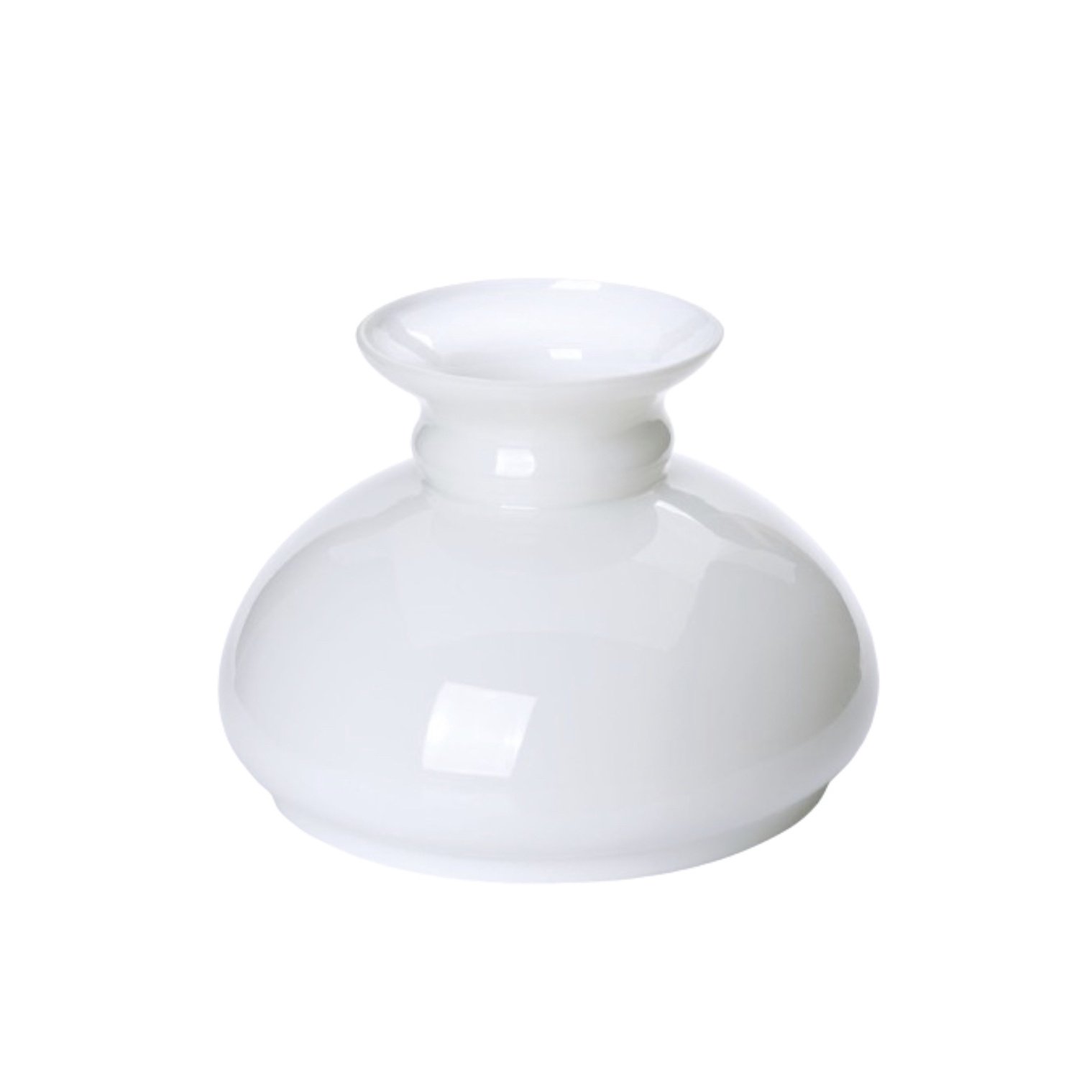 dfd94576-428e-403d-8039-377a03dba109 Abajur Lampa Opalina Sticla Groasa tip Vaza Alb 645/205/175, Ø 205 mm, Inaltime 150mm, Diametru 205mm, Gaura sus 110mm, Gaura jos 175mm ORION GLAS 645/205/175 OPAL - imagine 1