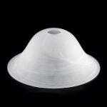 Abajur Conic din Sticlă Groasa Opal, Diametrul 265mm, Înălţime 115mm, Finisaj opal-mat , Orificiu 42mm ORION - imagine 4